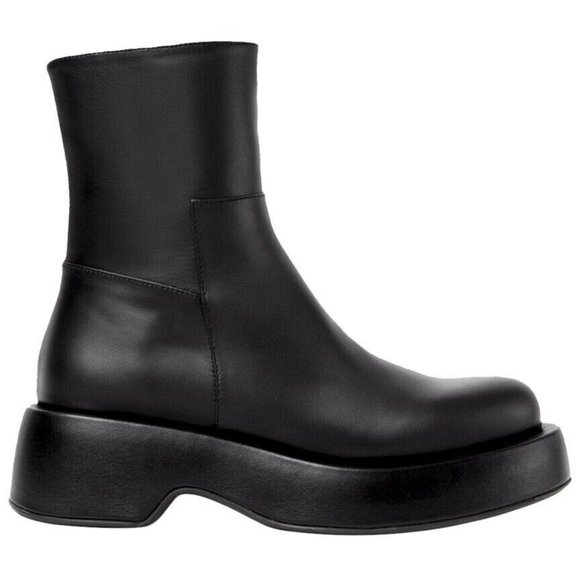 Paloma Barcelo Shoes - Paloma Barcelo Ebo Platform Booties in Black Womens Size 39